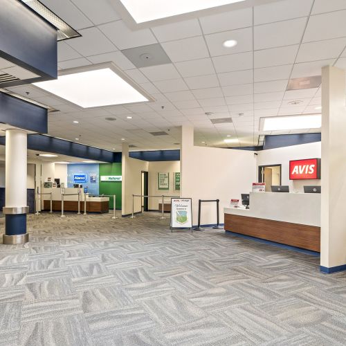 Rental car counters