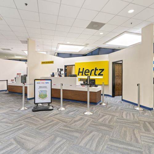 Rental car counters