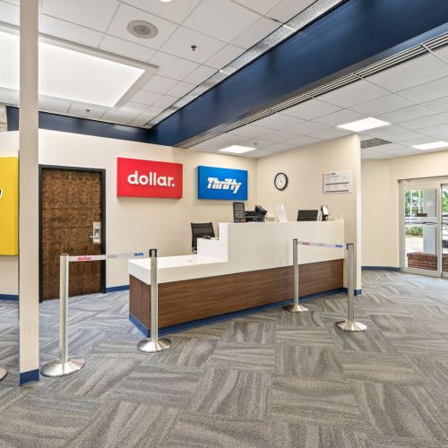 Rental car counters